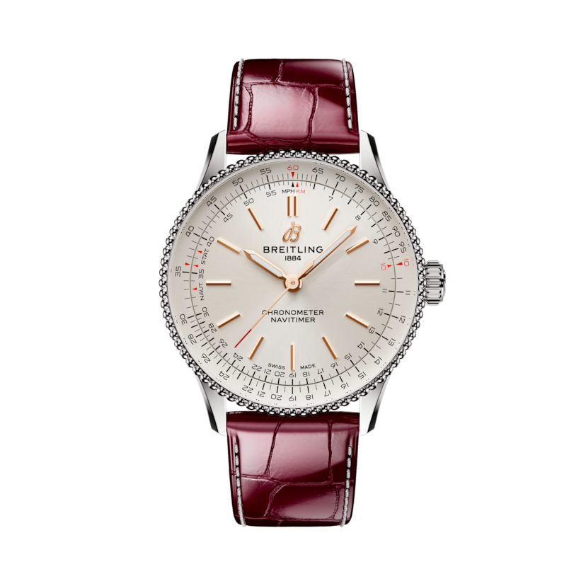 Navitimer Automatic 36, reference A17327211G1P1. Link to product details.