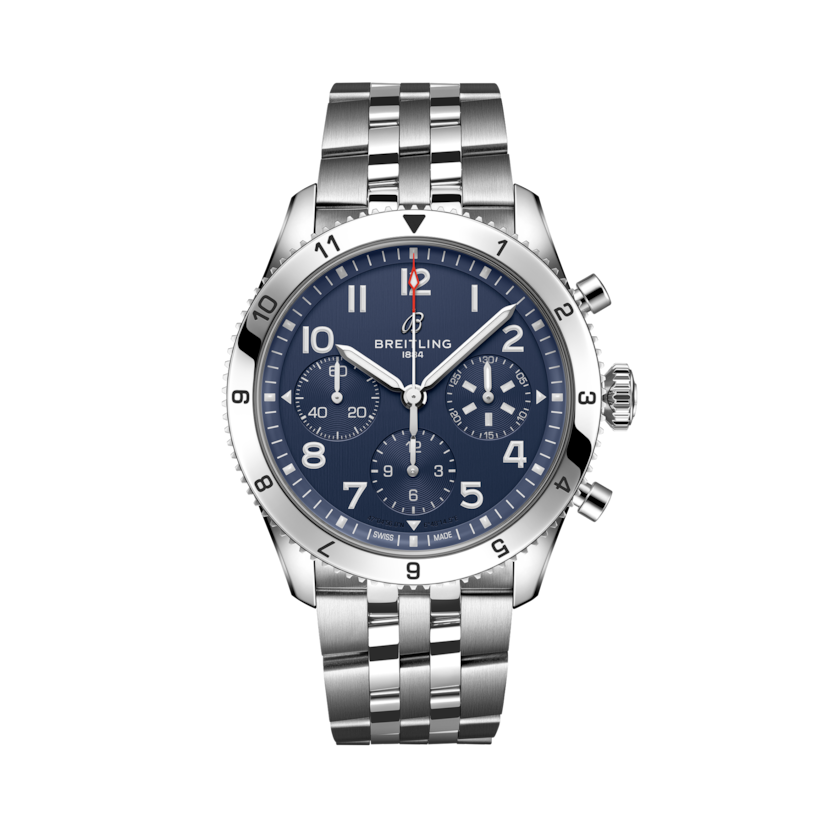 Classic AVI Chronograph 42 Tribute to Vought F4U Corsair, reference A233801A1C1A1. Link to product details.