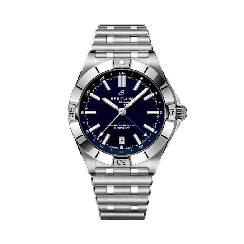 Chronomat Automatic GMT 40 NFL Dallas Cowboys Edition, reference A32398B41C1A1. Link to product details.