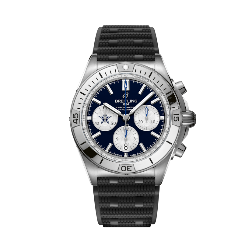 Chronomat B01 42 NFL Dallas Cowboys Edition, reference AB01342B1C1S1. Link to product details.