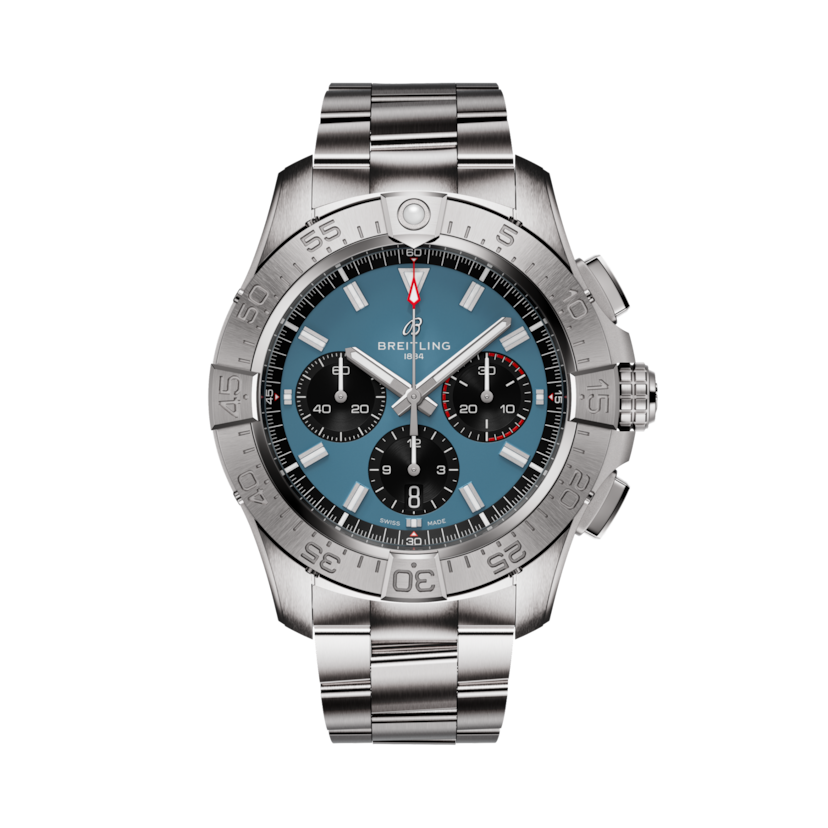 Avenger B01 Chronograph 44, reference AB0147101C1A1. Link to product details.