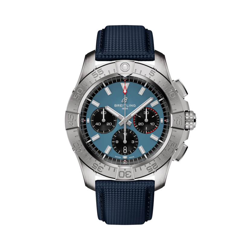 Avenger B01 Chronograph 44, reference AB0147101C1X1. Link to product details.