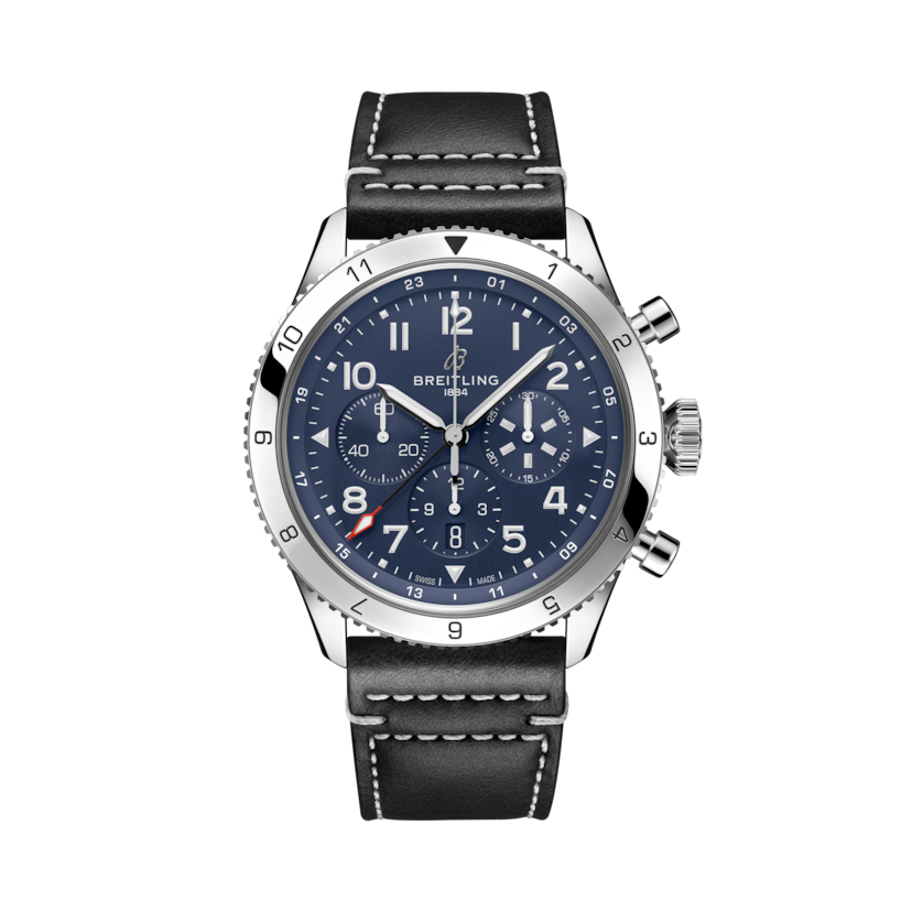 Super AVI B04 Chronograph GMT 46 Tribute to Vought F4U Corsair, reference AB04451A1C1X1. Link to product details.