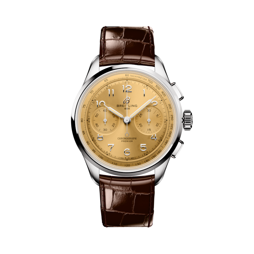 Premier B09 Chronograph 40, reference AB0930F51H1P1. Link to product details.