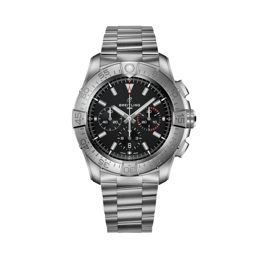 Super Avenger B01 Chronograph 46, reference EB0148101B1E1. Link to product details.
