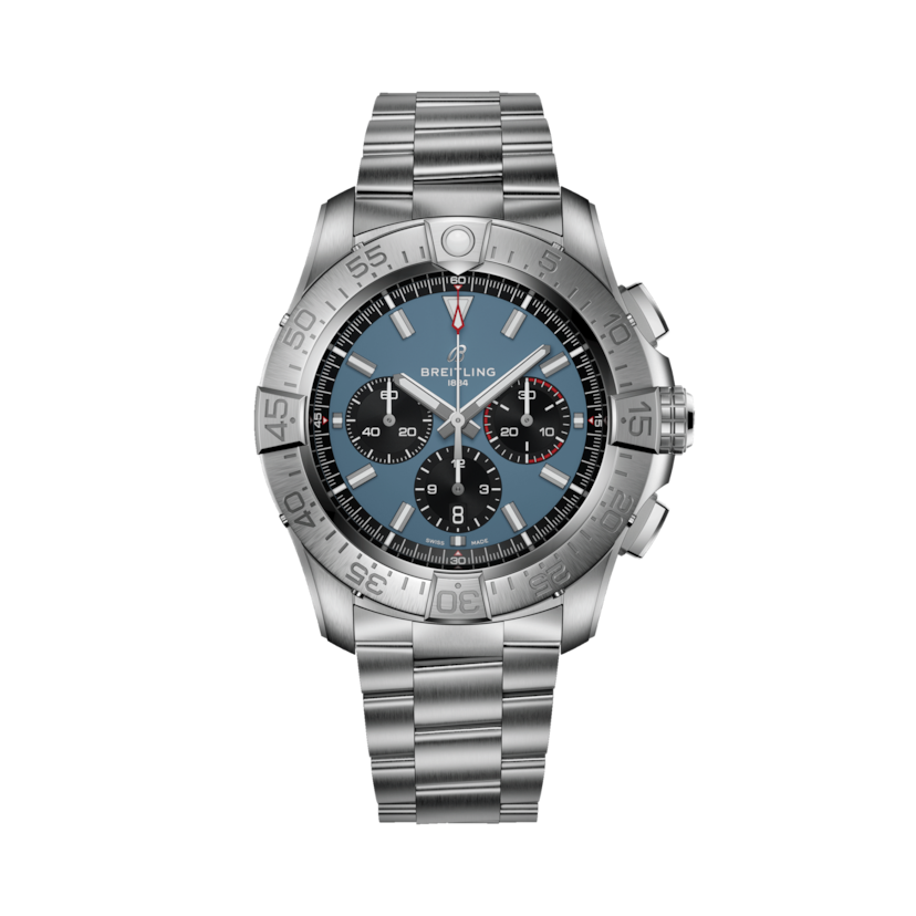 Super Avenger B01 Chronograph 46, reference EB0148101C1E1. Link to product details.