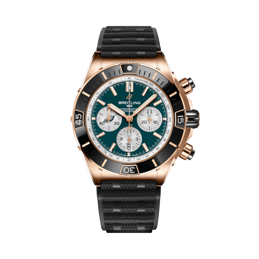 Super Chronomat B01 Chronograph 44 NFL Philadelphia Eagles, reference RB01366A1L3S1. Link to product details.