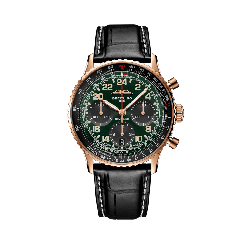 Navitimer B12 Chronograph 41 Cosmonaute, reference RB12302A1L1P1. Link to product details.