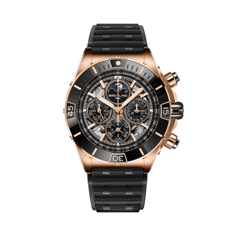 Super Chronomat B19 44 Perpetual Calendar 140th Anniversary, reference RB19301A1G1S1. Link to product details.