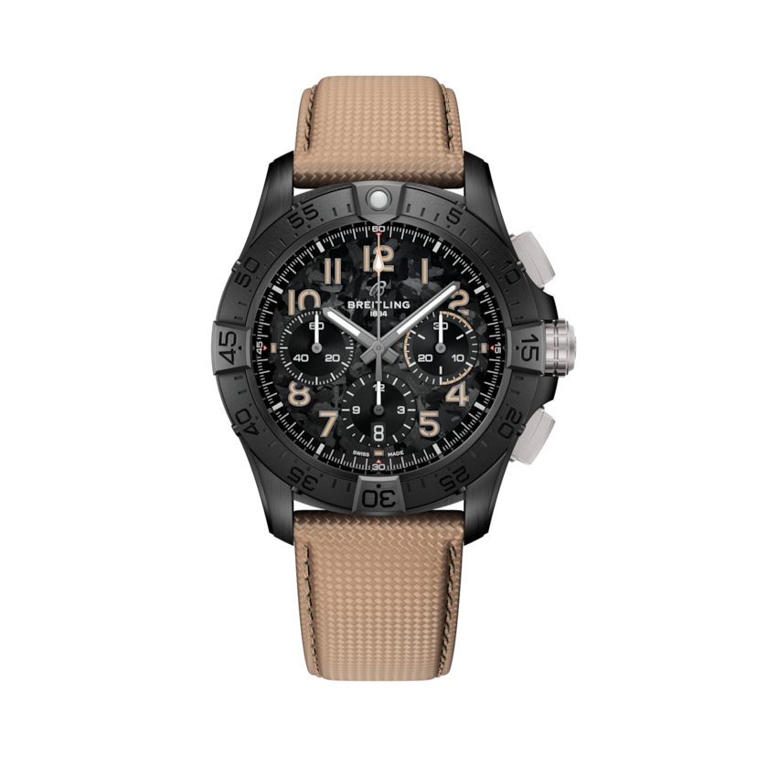 Avenger B01 Chronograph 42 Night Mission, reference SB0146101B1X1. Link to product details.