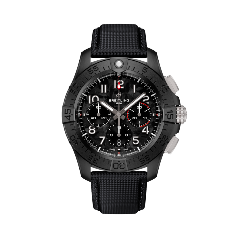 Avenger B01 Chronograph 44 Night Mission, reference SB0147101B1X1. Link to product details.