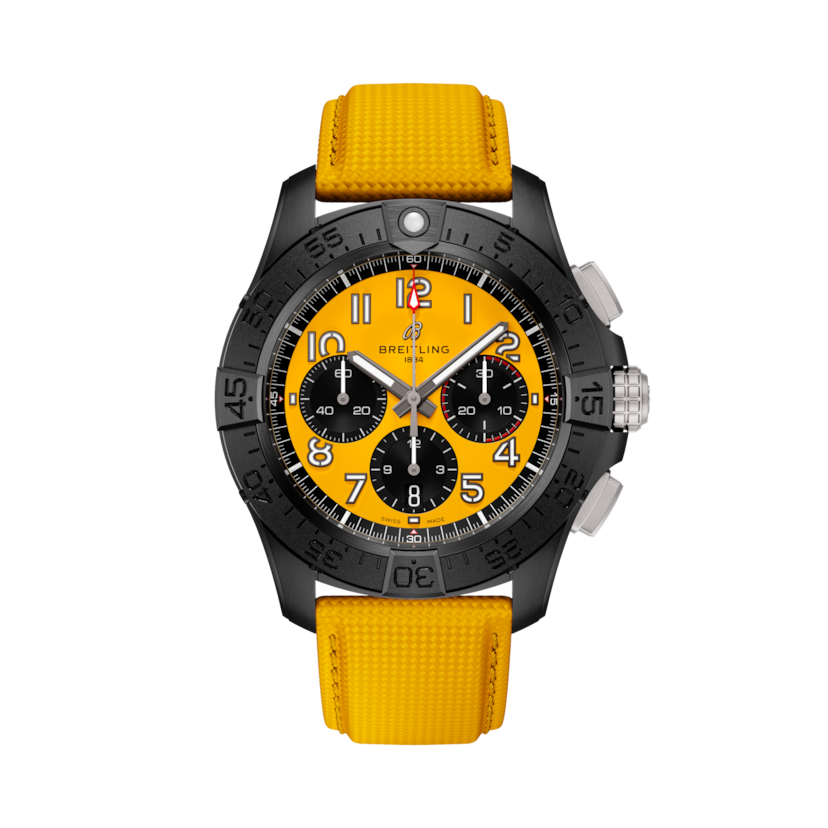 Avenger B01 Chronograph 44 Night Mission, reference SB0147101I1X1. Link to product details.